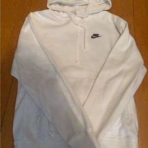 Nike White Pullover Hoodie